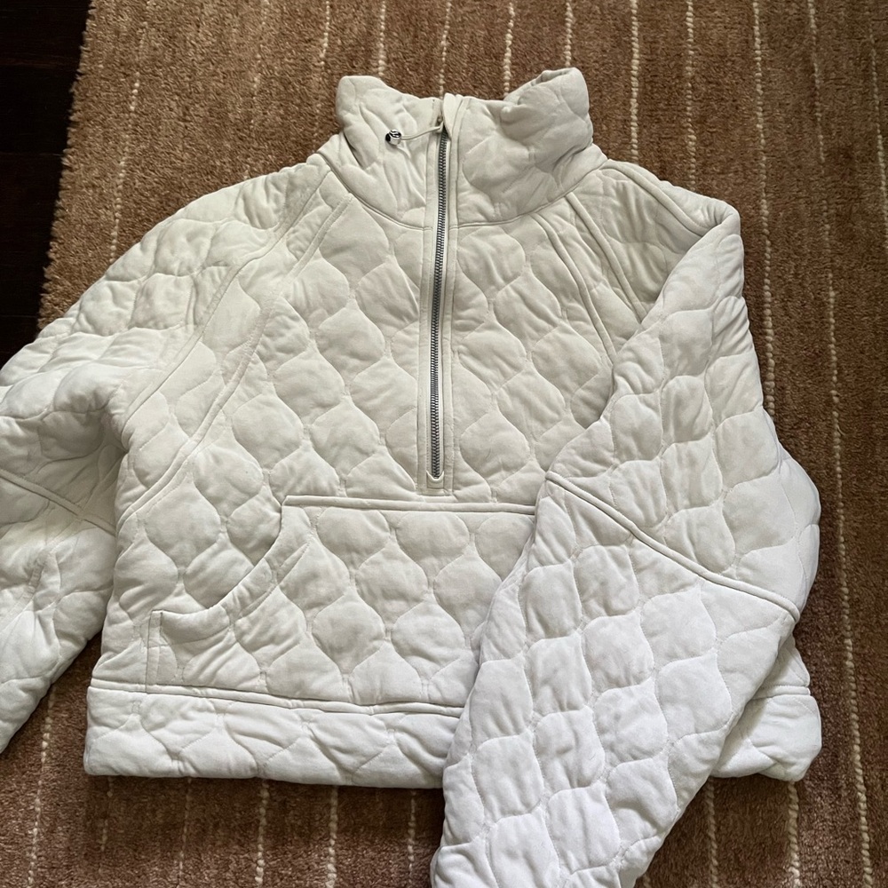 lululemon athletica Ivory Quilted Puffer Jacket